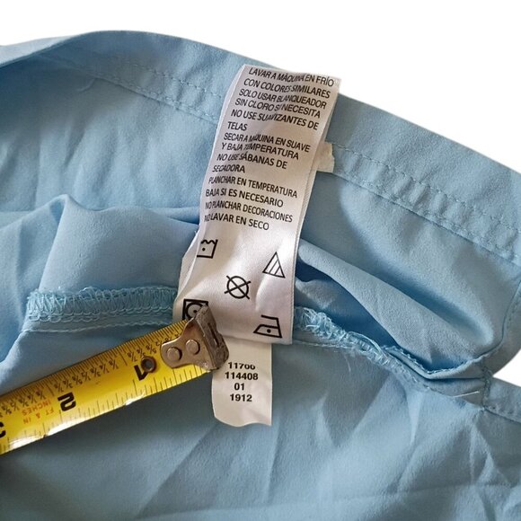 Bimini Bay Men’s 3XL Fishing Light Blue Shirt Short Sleeve Ventilated Back - Picture 8 of 9